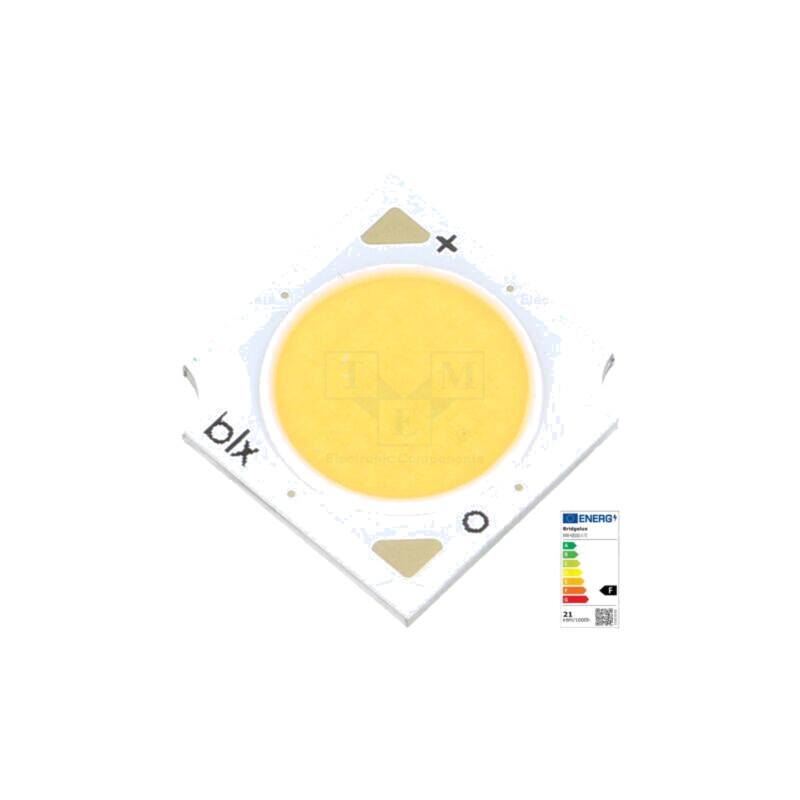 LED putere; COB; 120°; 360mA; P: 12,4W; 1523lm; 13,5x13,5x1,7mm
