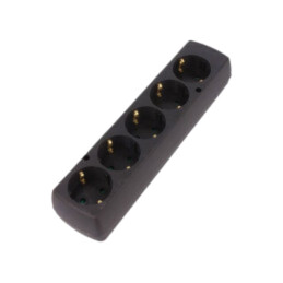 Conector: alimentare AC; mamă; spliter; 2P+PE; 250VAC; 16A; neagră