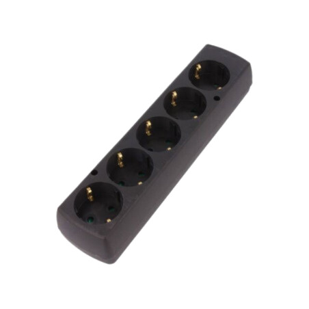 Conector: alimentare AC; mamă; spliter; 2P+PE; 250VAC; 16A; neagră