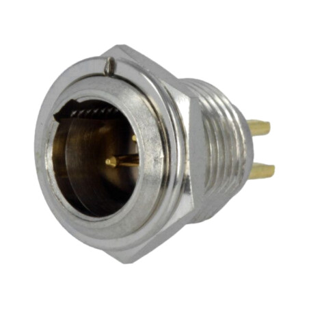 Conector: XLR mini; soclu; tată; PIN: 3; lipire; Ø11mm