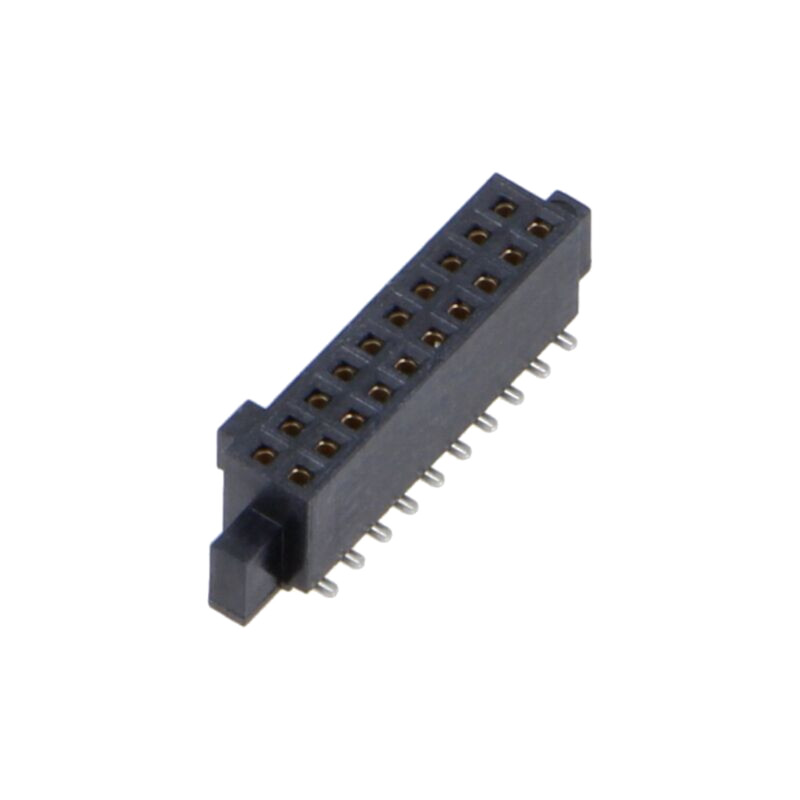 Conector: PCB-PCB; mamă; PIN: 20; 1,27mm; SFM; aurit; SMT; soclu; 3,7A Conector: PCB-PCB; mamă; PIN: 20; 1,27mm; SFM; aurit; SMT; soclu; 3,7A
