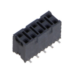 Conector: şiruri pini; mamă; PIN: 10; 2,54mm; aurit; SMT; soclu; rolă