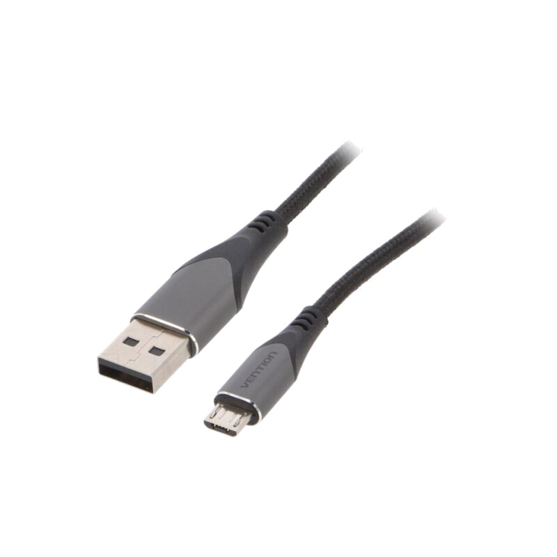 Cablu; USB 2.0; USB A mufă,USB B micro mufă; nichelat; 2m