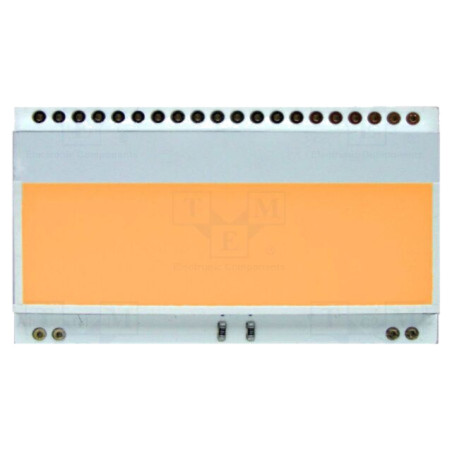 Iluminare de fundal; LED; 55x31x3,6mm; ambră