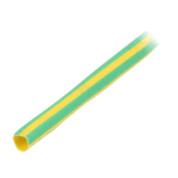 Manşon termocontractabil; 3: 1; 3mm; L: 30m; galben-verde; rolă