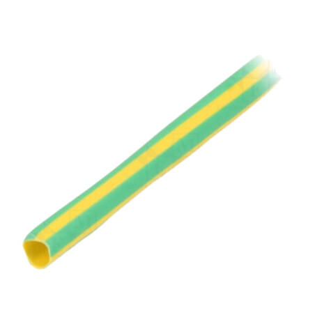Manşon termocontractabil; 3: 1; 3mm; L: 30m; galben-verde; rolă