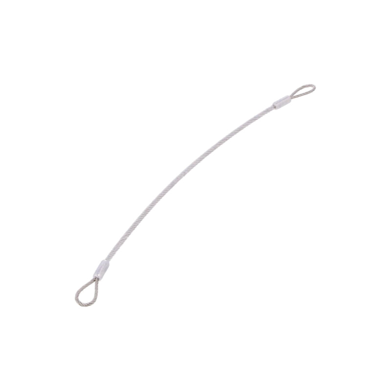 Cablu de asigurare; Acoperire: PVC; oțel inoxidabil; 320mm