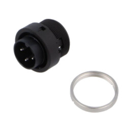 Conector: circular; 678; 150V; PIN: 3; soclu; tată; lipire; 7A; IP40