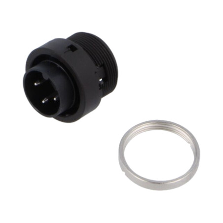 Conector: circular; 678; 150V; PIN: 3; soclu; tată; lipire; 7A; IP40