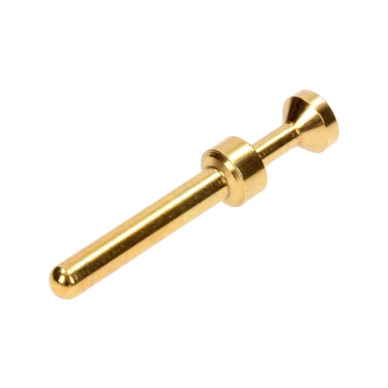 Pin; tată; aliaj cupru; aurit; 0,14÷0,37mm2; 26AWG÷22AWG; crimpat