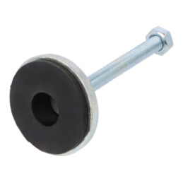 Picioruş; rigid,cu ax; Diam.bază: 55mm; M10; oţel; oţel