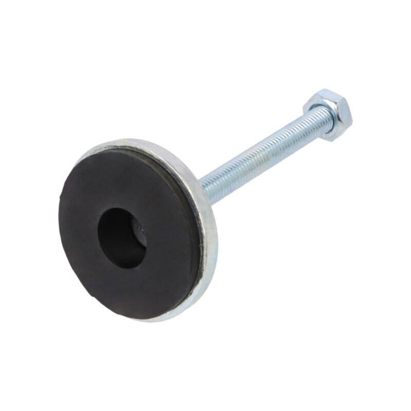 Picioruş; rigid,cu ax; Diam.bază: 55mm; M10; oţel; oţel