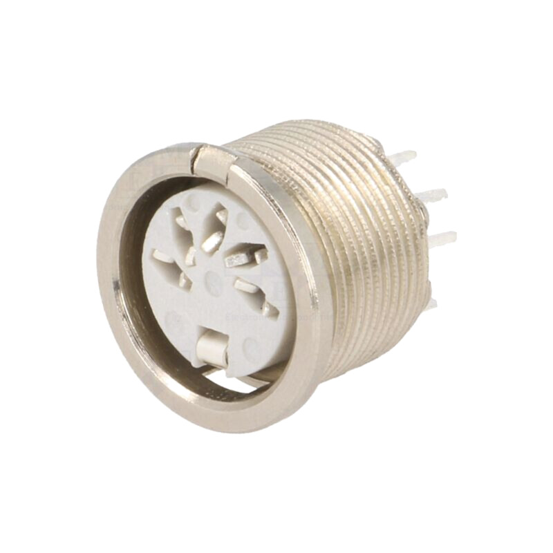 Conector: DIN; soclu; mamă; PIN: 5; Dispunere: 180°; THT; 34V; 2A; 10mΩ