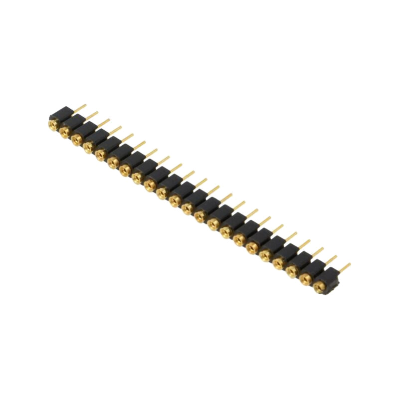 Conector: şiruri pini; soclu; mamă; PIN: 22; drept; 2,54mm; THT; 1x22