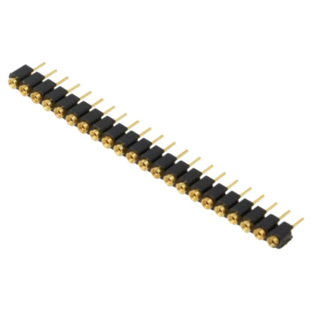 Conector: şiruri pini; soclu; mamă; PIN: 22; drept; 2,54mm; THT; 1x22