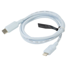 Cablu; mufă Apple Lightning,USB C mufă; nichelat; 1m; albastru