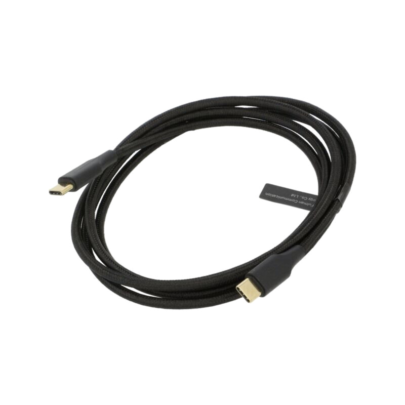 Cablu; USB 2.0; USB C mufă,din ambele părţi; nichelat; 1,5m; 60W Cablu; USB 2.0; USB C mufă,din ambele părţi; nichelat; 1,5m; 60W