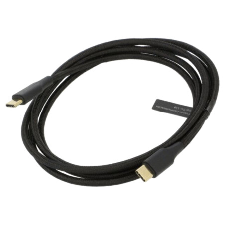 Cablu; USB 2.0; USB C mufă,din ambele părţi; nichelat; 1,5m; 60W