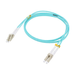 Patch cord cu fibră; OM4; LC/UPC,din ambele părţi; 1m; LSZH