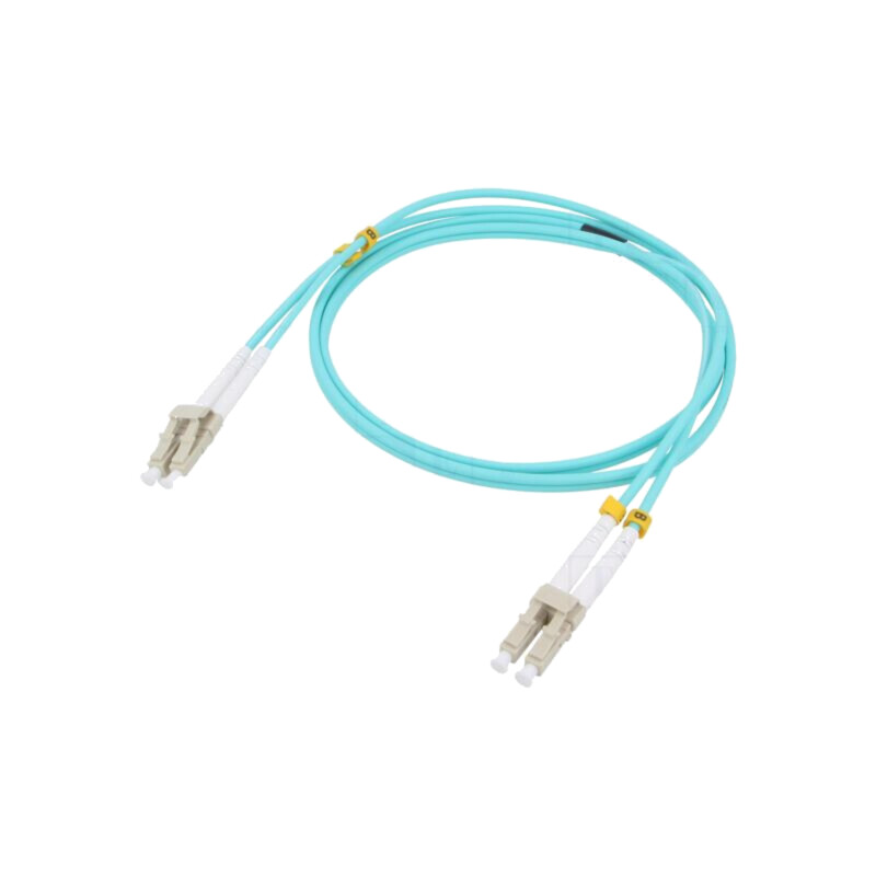 Patch cord cu fibră; OM4; LC/UPC,din ambele părţi; 1m; LSZH