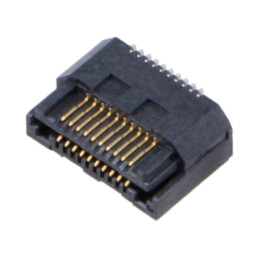 Conector: PCB-PCB; hermafrodit; PIN: 20; 0,5mm; LSS; gold flash; SMT