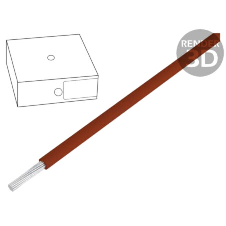 Cablu; ÖLFLEX® WIRE MS 2.1; litat; Cu; 10mm2; PVC; maro; 450V,750V