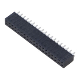 Conector: şiruri pini; mamă; PIN: 38; 2,54mm; aurit; THT; soclu