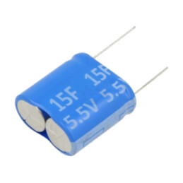 Supercondensator; THT; 15F; 5,5VDC; 32x32x16mm
