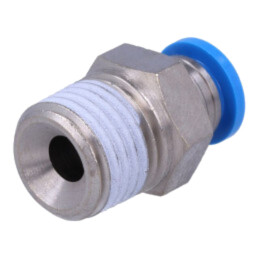 Racord push-in; simplu; -0,95÷6bar; Garnitură: cauciuc NBR; QS