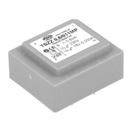 Transformator: încapsulat; 0,6VA; 230VAC; 18V; 33mA; PCB; IP00