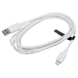 Cablu; USB 2.0; mufă Apple Lightning,USB A mufă; nichelat; 2m