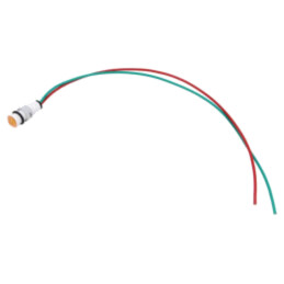 Lampă de control: LED; convex; portocalie; 24VDC; 24VAC; Ø10mm