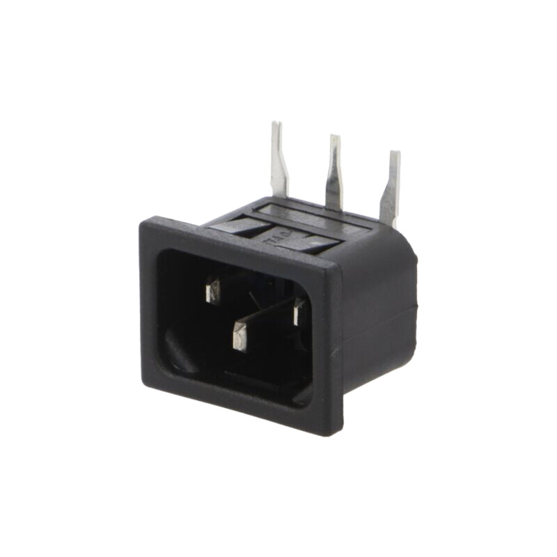 Conector: alimentare AC; soclu; tată; 10A; 250VAC; IEC 60320; THT
