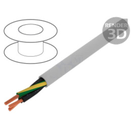 Cablu; ÖLFLEX® CLASSIC 110; 3G4mm2; neecranat; 300V,500V; Cu; gri
