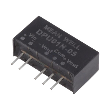 Convertor: DC/DC; 1W; Uintr: 21,6÷26,4VDC; Uieş: 5VDC; Uieş2: -5VDC