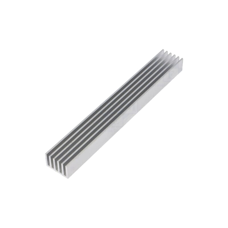 Radiator: extrudat; cu aripioare; aluminiu; L: 150mm; W: 21mm; brut