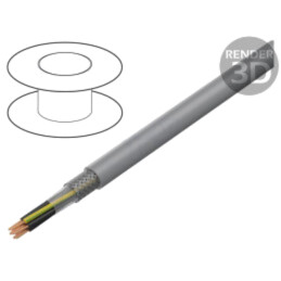 Cablu; ÖLFLEX® CLASSIC 135 CH; 5G0,75mm2; FRNC; gri; 300V,500V