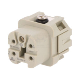 Conector: HDC; inserturi de contact; mamă; DA; PIN: 5; 4+PE; 10A