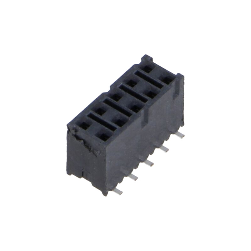 Conector: şiruri pini; mamă; PIN: 10; 2,54mm; aurit; SMT; soclu