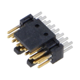 Conector: şiruri pini; tată; PIN: 16; 1,27mm; aurit; THT; soclu