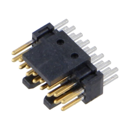 Conector: şiruri pini; tată; PIN: 16; 1,27mm; aurit; THT; soclu