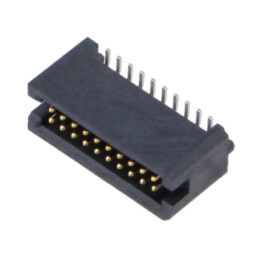 Conector: PCB-PCB; tată; PIN: 20; 1,27mm; TFM; aurit; SMT; soclu; 3,7A