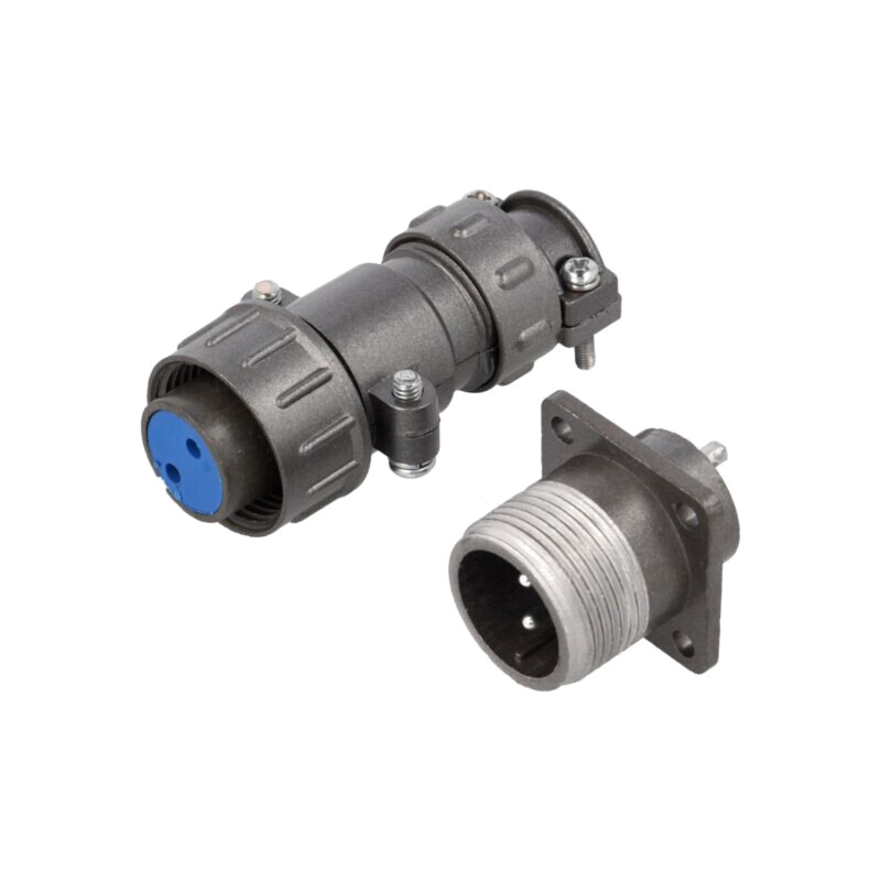 Conector: circular; soclu,mufă; DS1110-08; tată,mamă; PIN: 2; 5A