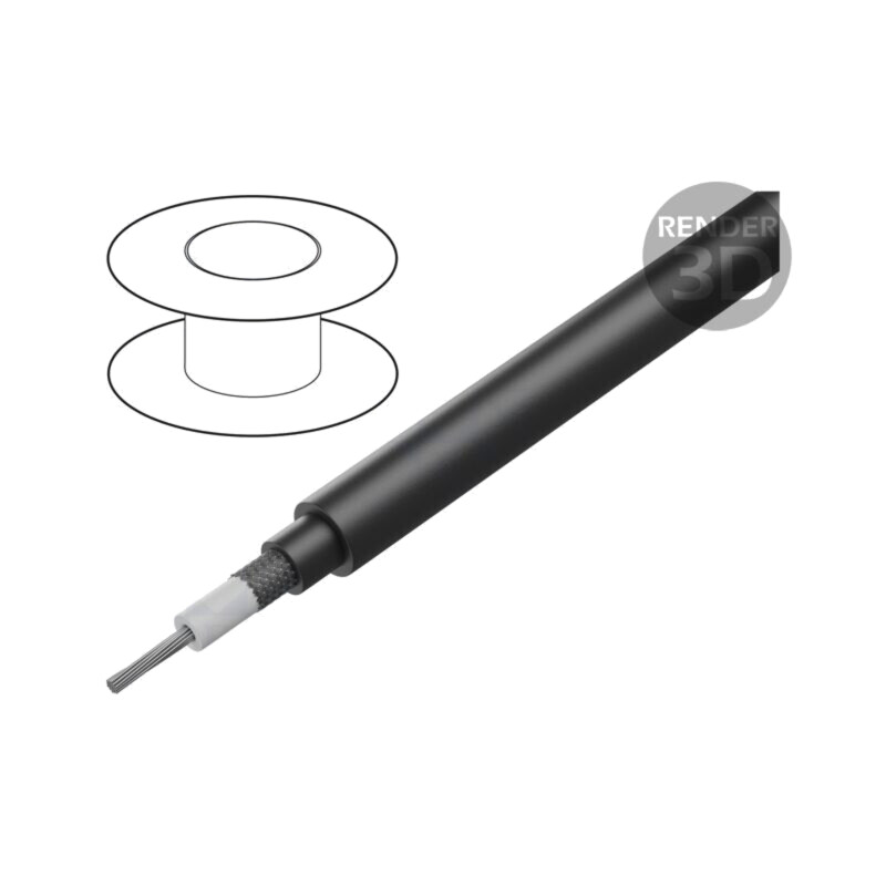 Cablu: coaxial; RG178B/U; litat; CCS; FEP; transparent; 1,81mm
