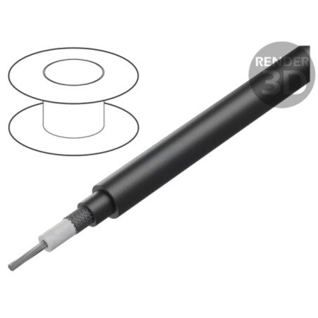 Cablu: coaxial; RG178B/U; litat; CCS; FEP; transparent; 1,81mm