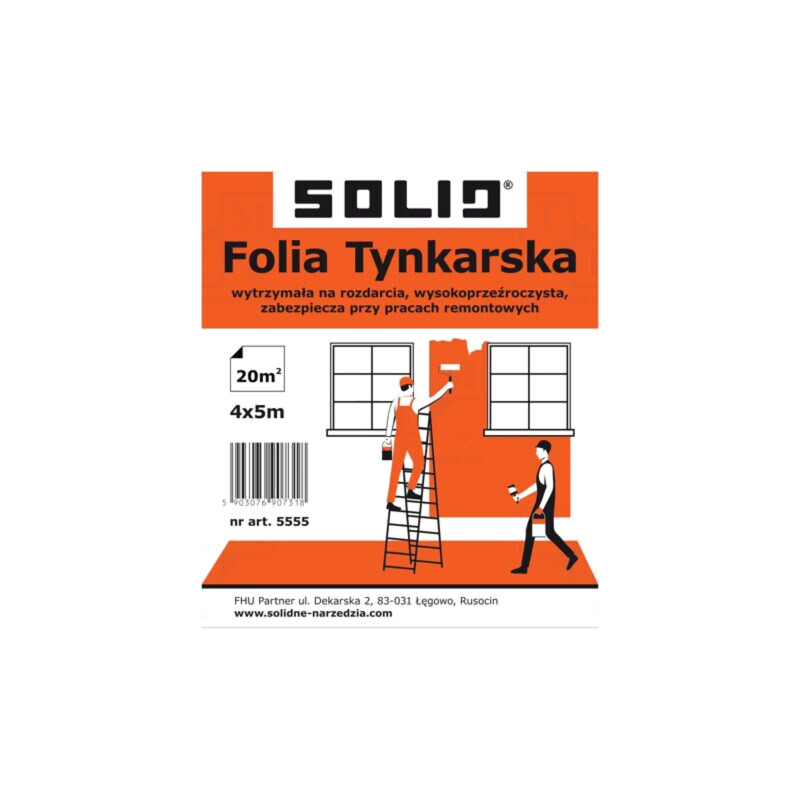 Painting foil; L: 5m; Width: 4m; transparent