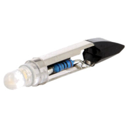 Lampă LED; albă; T6,8; 12VDC; 12VAC