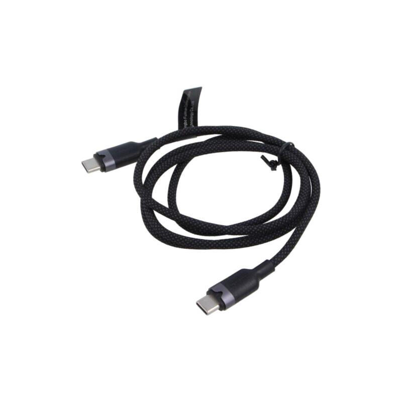 Cablu; USB 2.0; USB C mufă,din ambele părţi; nichelat; 1m; negru