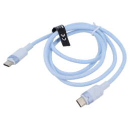 Cablu; USB 2.0; USB C mufă,din ambele părţi; nichelat; 1m; PVC