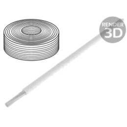 Cablu; LifY-Toy; litat; Cu; 0,04mm2; PVC; alb; 60V; 10m; Clasa: 5